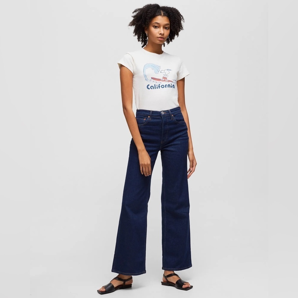 NWT RE / DONE Jeans Size 31 70s Wide Legs Rigid